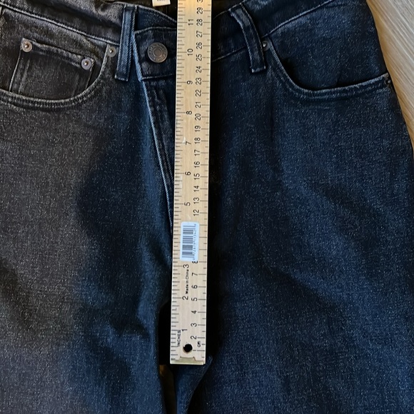 👖 ABERCROMBIE & FITCH Black Straight Jeans Sz 0 / 25 - Picture 4 of 7